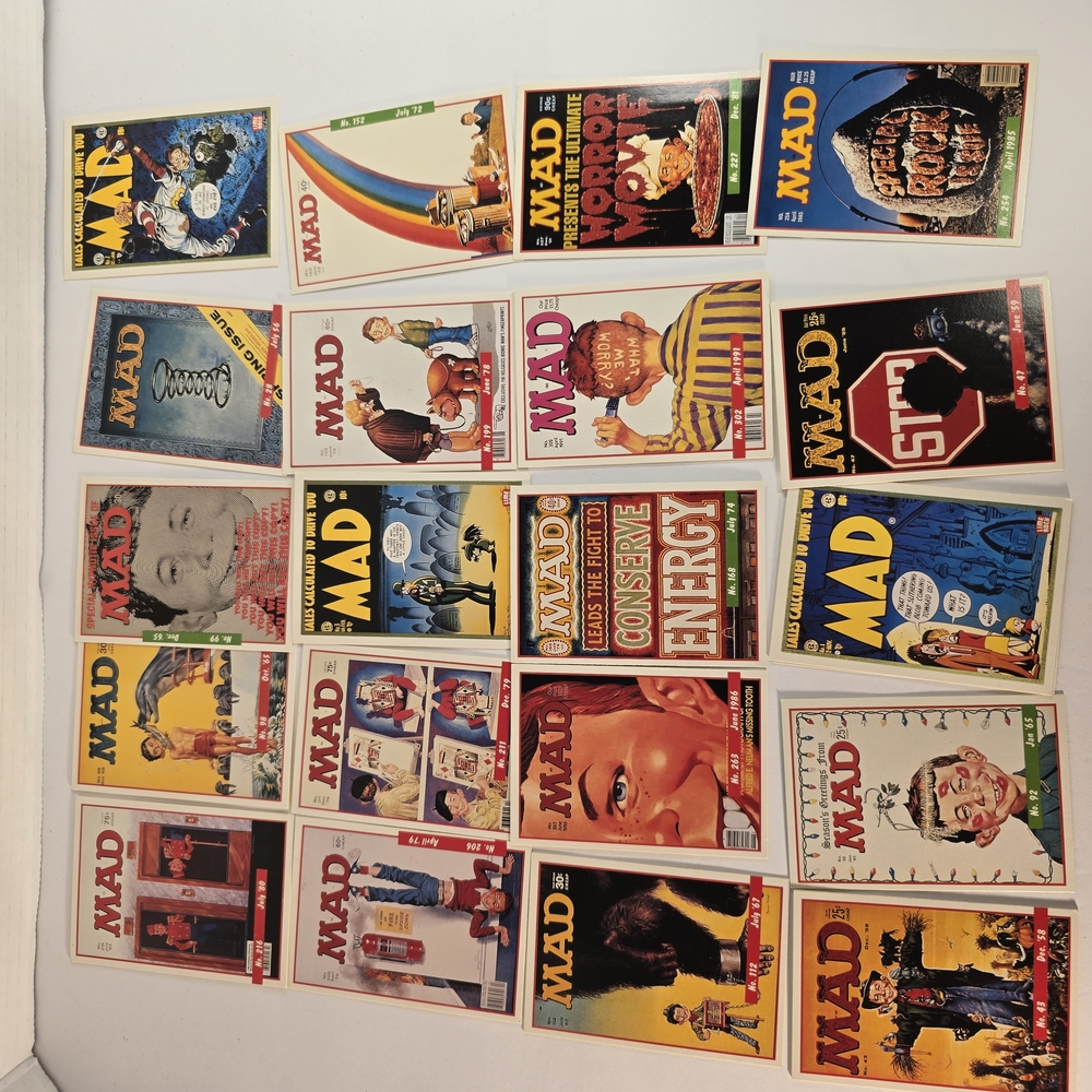 Vibrant Red and Yellow Vintage Magazine Collection